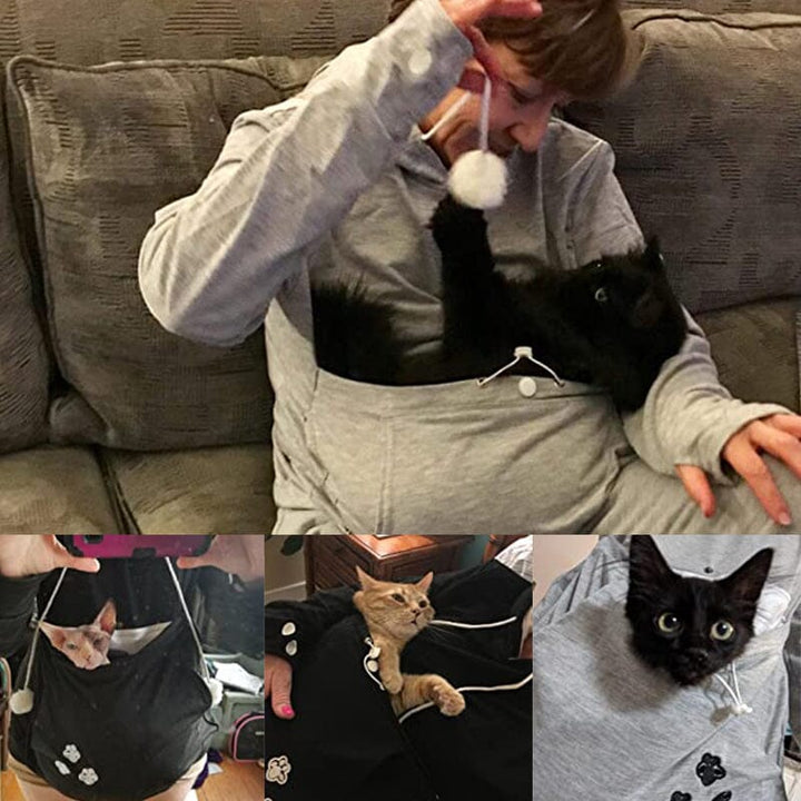Aliams | Einfarbiger Kapuzenpulli für Haustiere