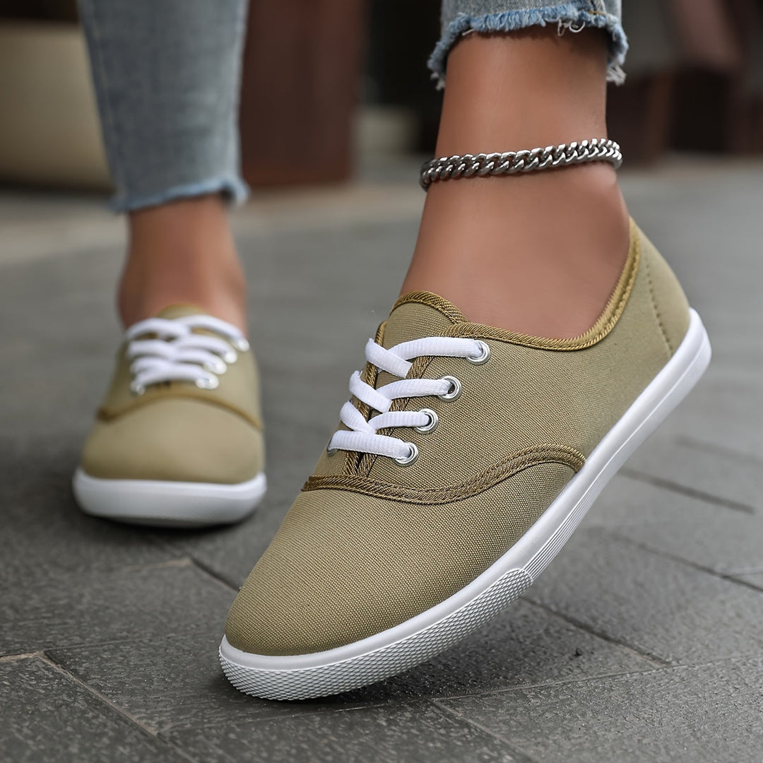 Aliams | Bequeme Niedrige Canvas Schnürschuhe