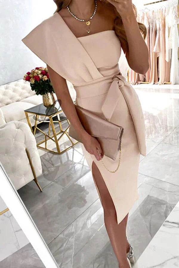 Aliams | Carrie In Paris Knoten Taille Bleistiftkleid