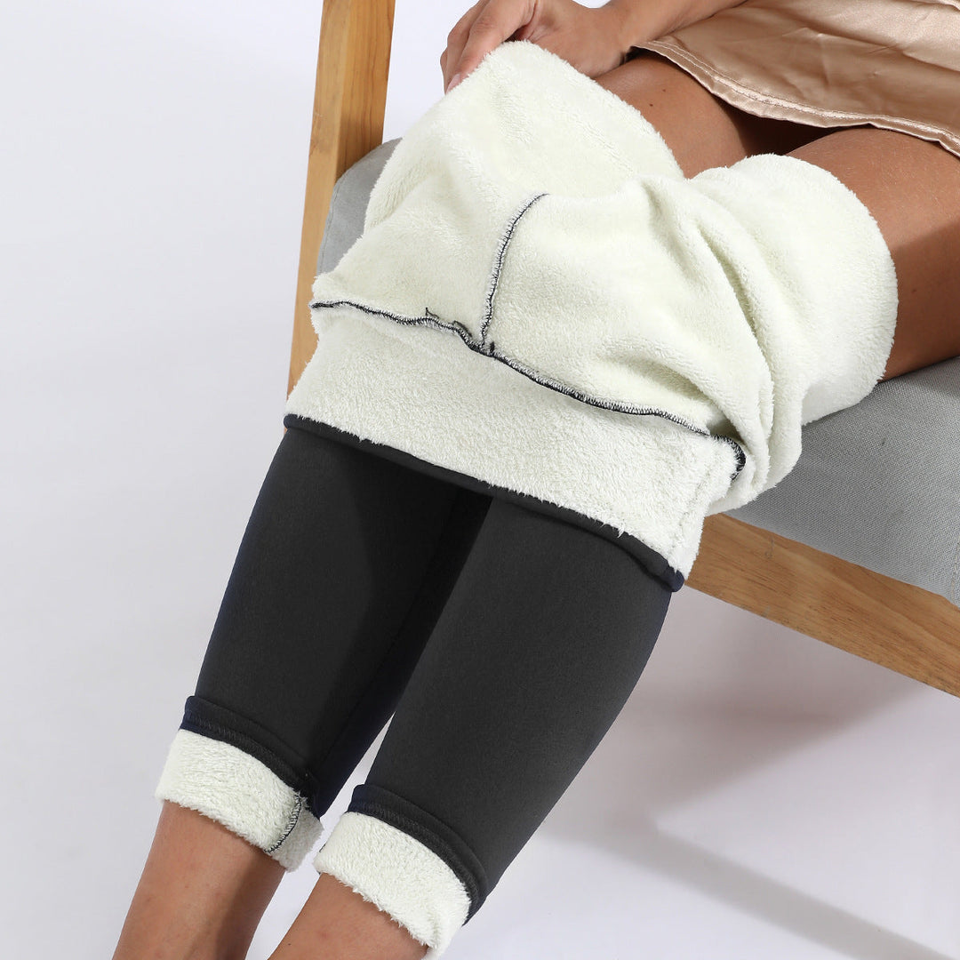 Lange Damenleggings mit strukturierter Innenseite
