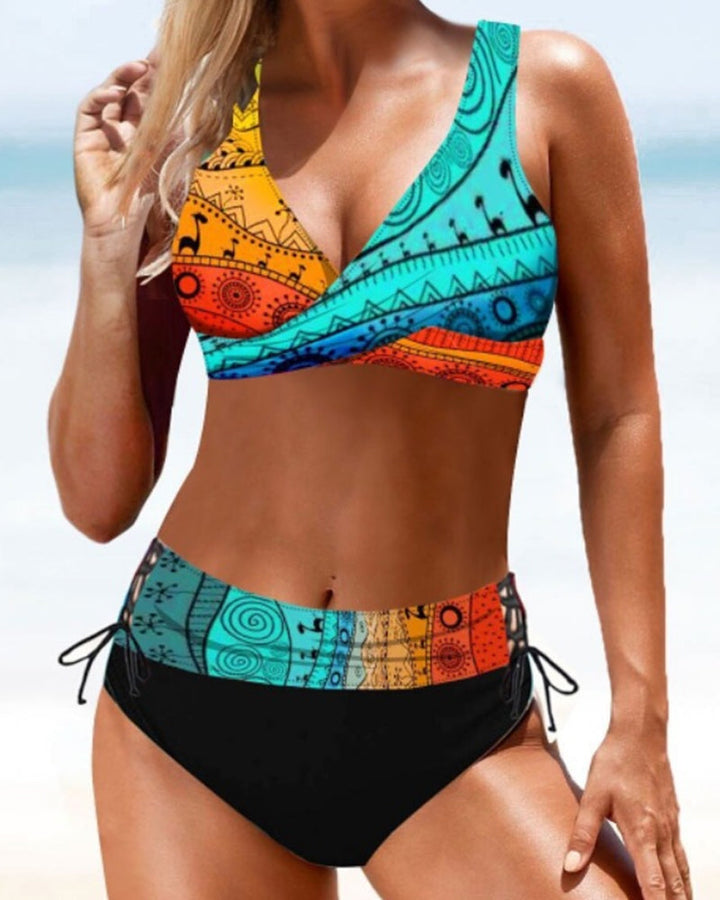 Aliams | Gestreifter Bikini