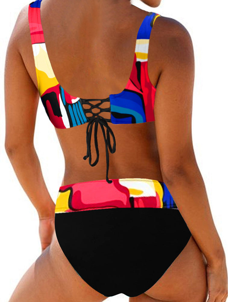 Aliams | Gestreifter Bikini