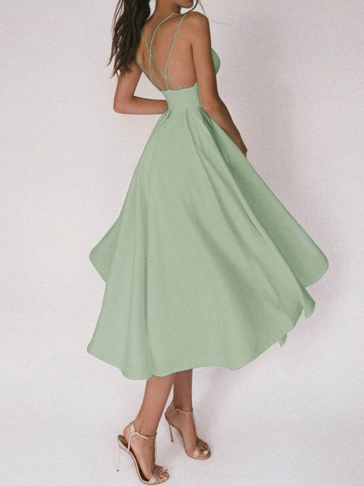 Aliams | Elegantes Midi-Kleid mit Trägern für Damen