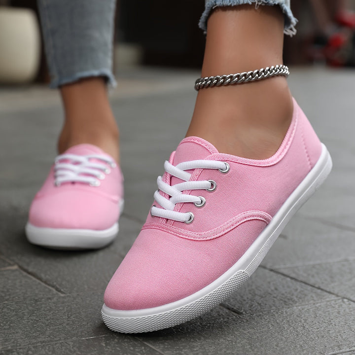 Aliams | Bequeme Niedrige Canvas Schnürschuhe