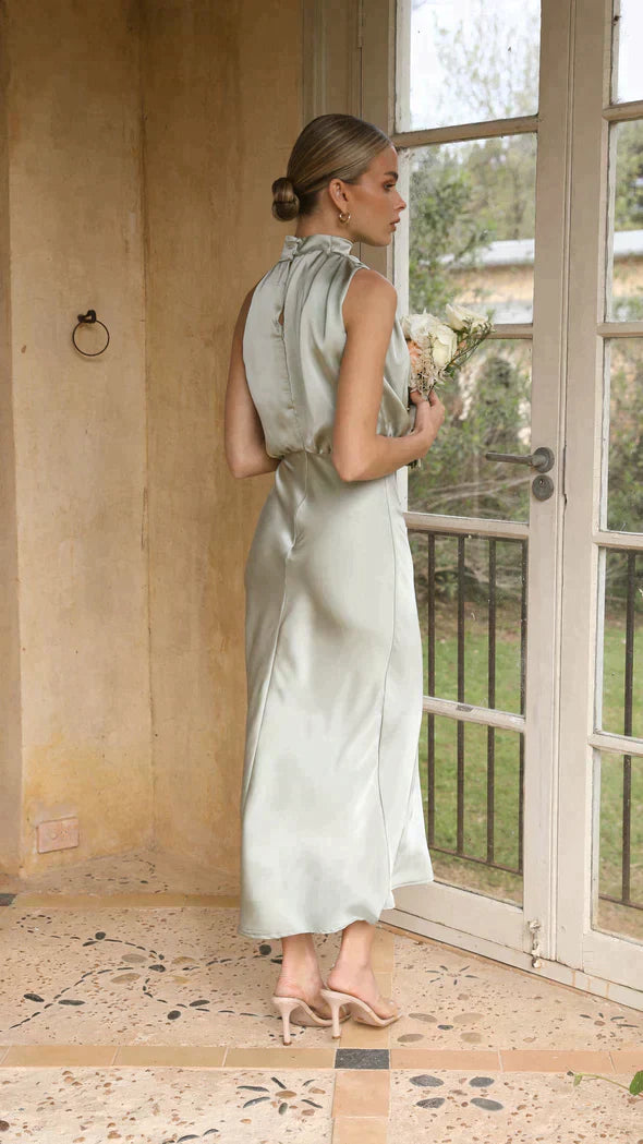 Ärmelloses Damenkleid für besondere Anlässe mit Glanz
