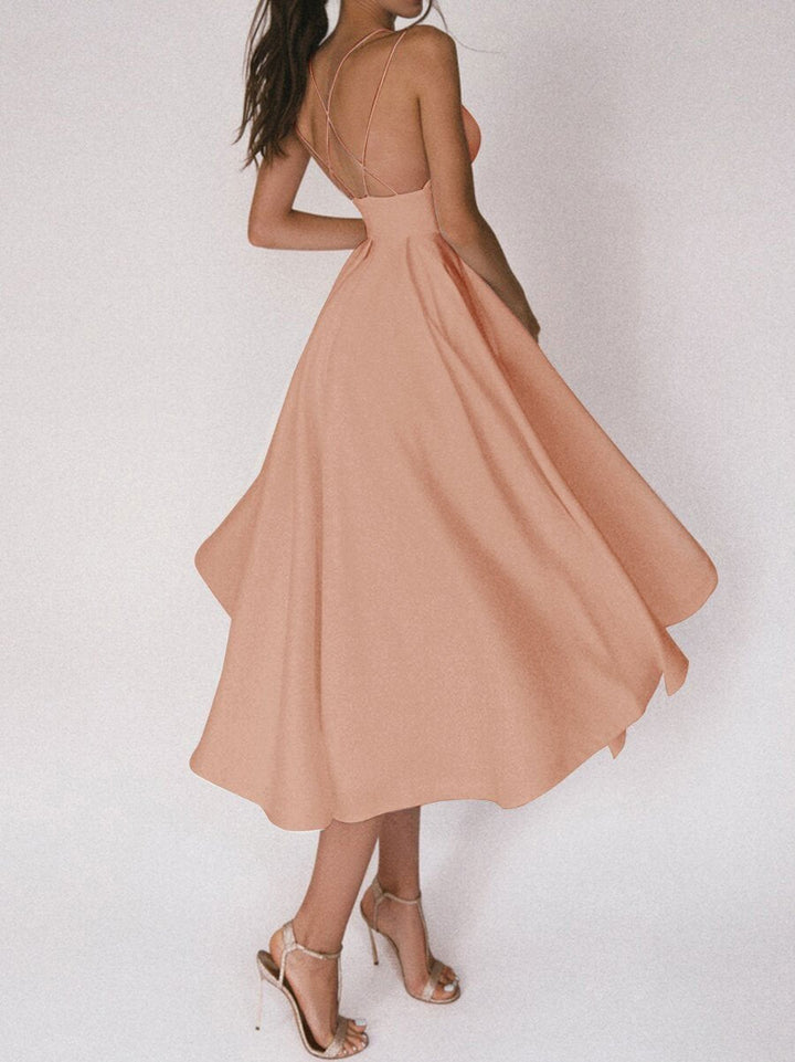 Aliams | Elegantes Midi-Kleid mit Trägern für Damen