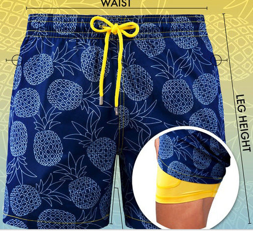 Aliams | Doppellagige Strandshorts für Herren