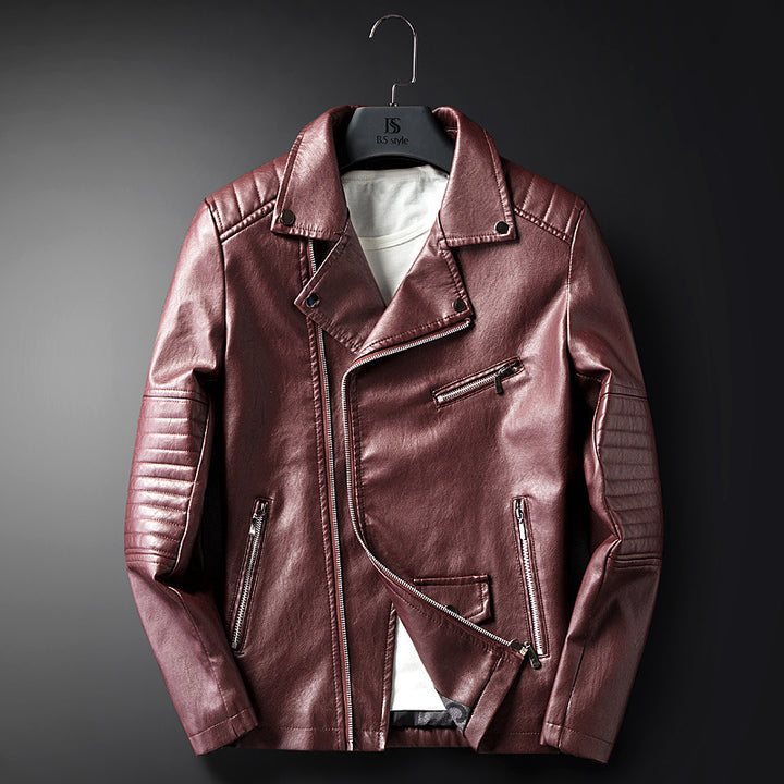 Herren stylische Bikerjacke mit herausragenden Details Aliams