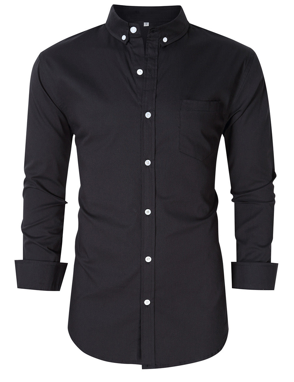 Herren Hemd mit klassischem Button-Down Kragen und Brusttasche Aliams