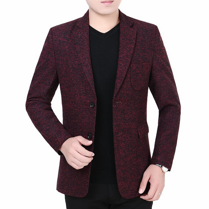Herren Slim Fit Blazer aus Jacquardstoff Aliams