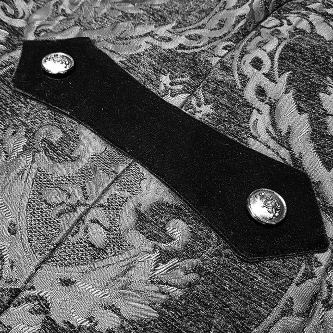 Aliams | Viktorianisch Inspirierter Frack mit Geprägtem Brokatmuster