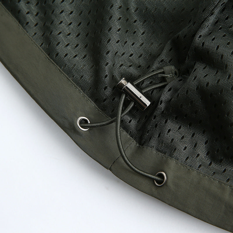 Herren funktionale Outdoor-Jacke mit praktischen Reißverschlusstaschen und atmungsaktivem Gewebe Aliams