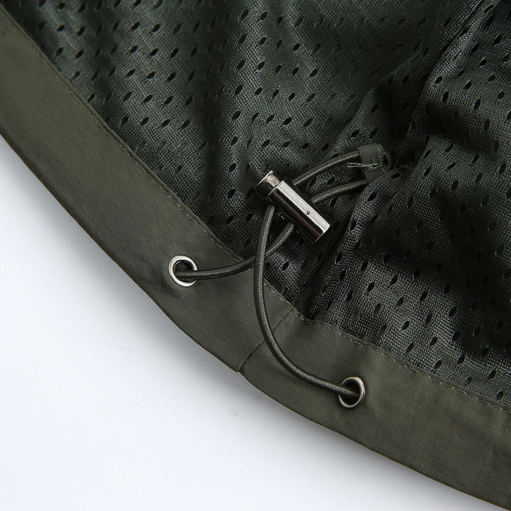 Herren funktionale Outdoor-Jacke mit praktischen Reißverschlusstaschen und atmungsaktivem Gewebe Aliams