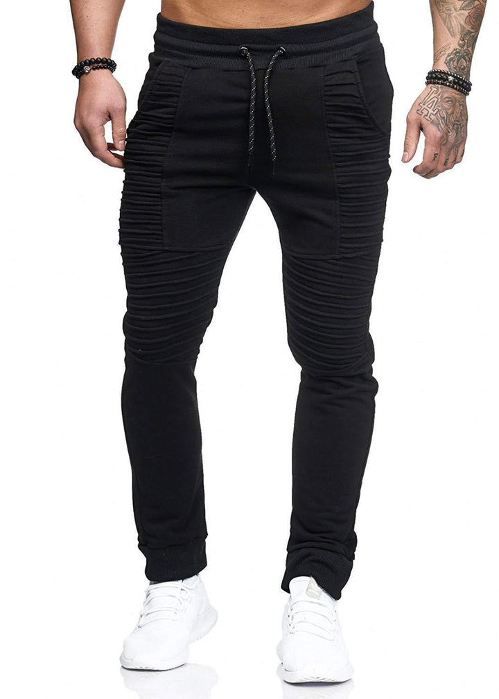 Herren sportliche Slim-Fit Jogginghose mit modischen Rippdetails Aliams