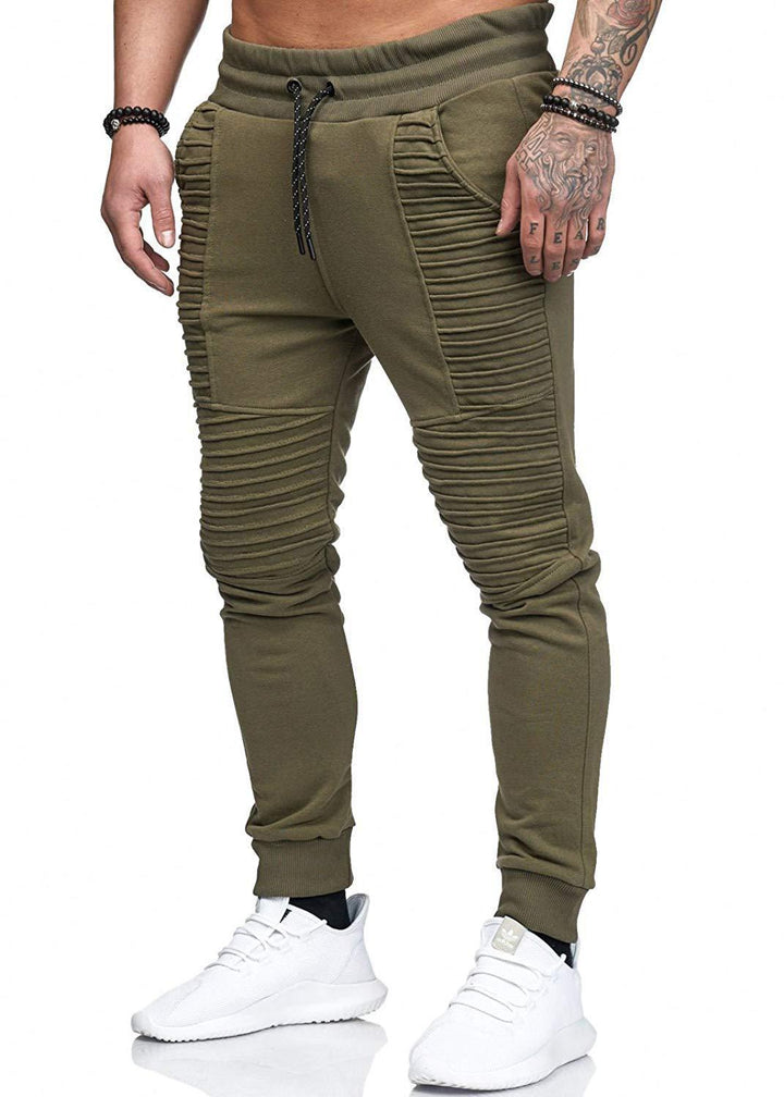 Herren sportliche Slim-Fit Jogginghose mit modischen Rippdetails Aliams