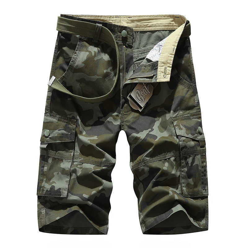 Herren Cargoshorts mit praktischen Taschen und elastischem Bund Aliams