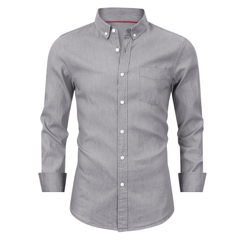 Herren Casual Jeanshemd Aliams