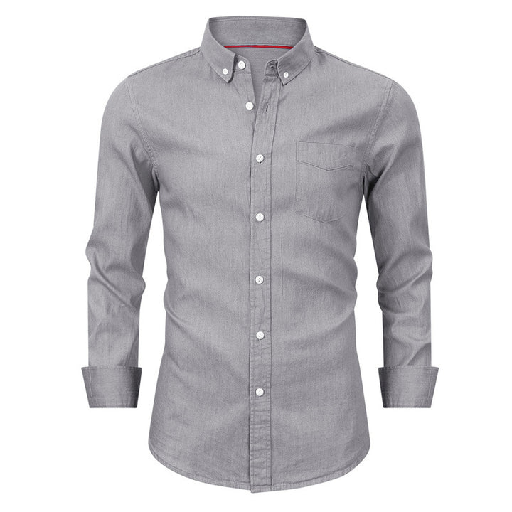 Herren Casual Jeanshemd Aliams