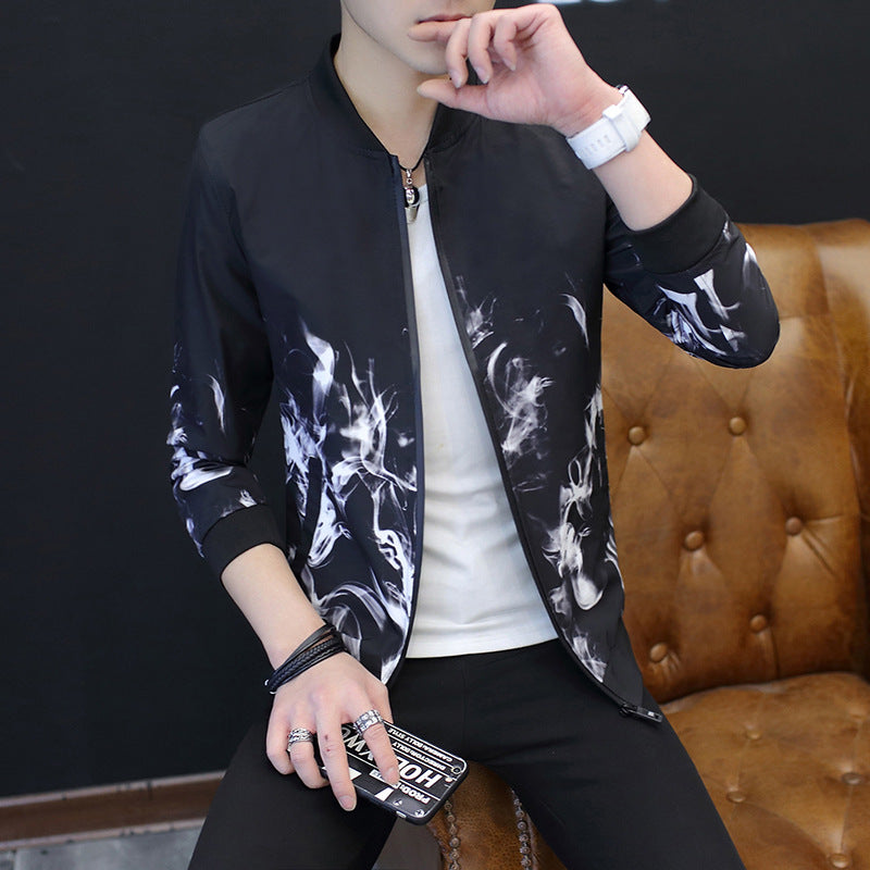 Herren Stylische Jacke mit kreativen grafischen Motiven Aliams