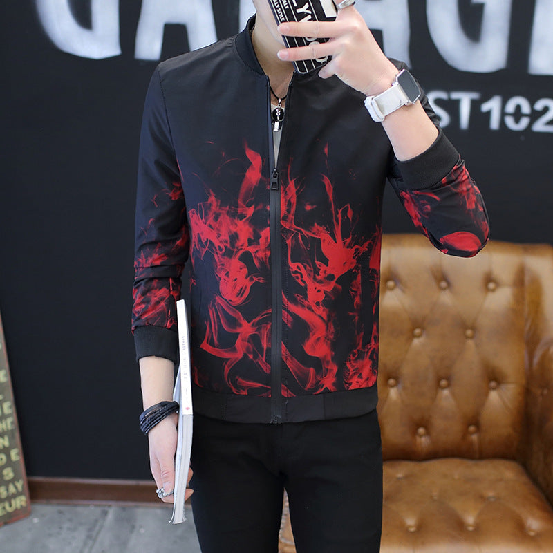 Herren Stylische Jacke mit kreativen grafischen Motiven Aliams