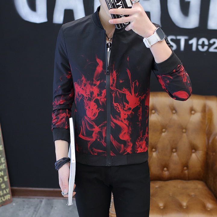 Herren Stylische Jacke mit kreativen grafischen Motiven Aliams