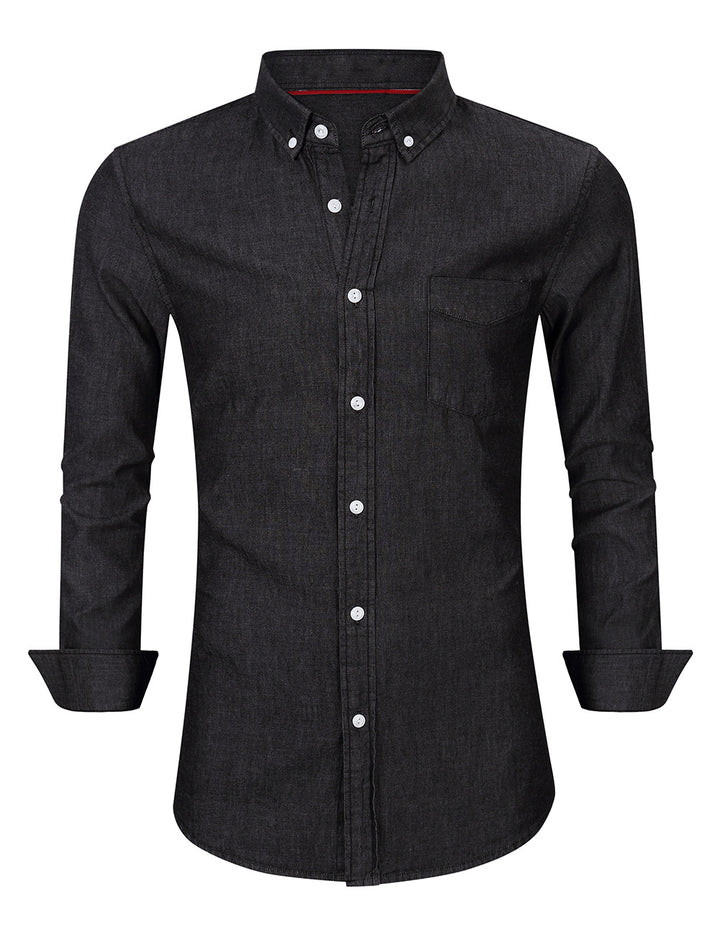 Herren Casual Jeanshemd Aliams