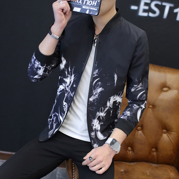 Herren Stylische Jacke mit kreativen grafischen Motiven Aliams