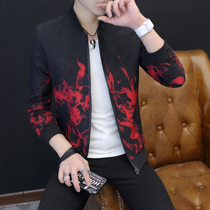 Herren Stylische Jacke mit kreativen grafischen Motiven Aliams