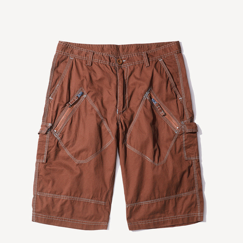 Herren Cargo-Shorts mit praktischen Reißverschlusstaschen und strapazierfähigem Material Aliams