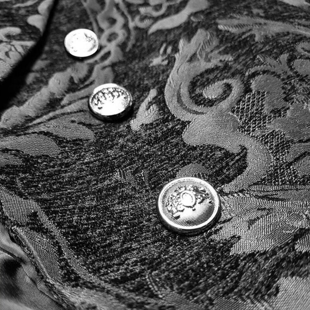 Aliams | Viktorianisch Inspirierter Frack mit Geprägtem Brokatmuster