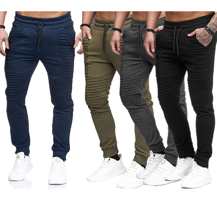 Herren sportliche Slim-Fit Jogginghose mit modischen Rippdetails Aliams