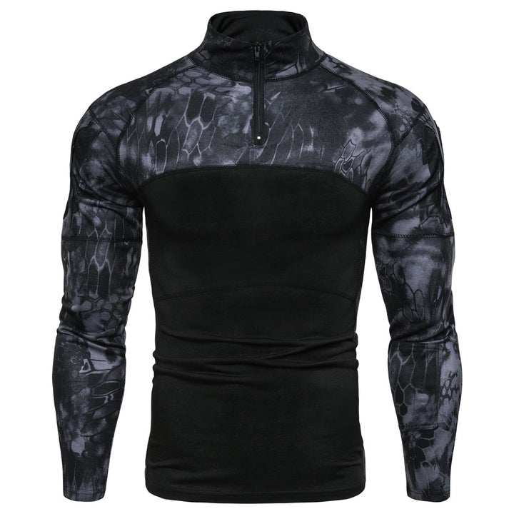Herren Sportlicher Langarmpullover mit strukturiertem Design und praktischem Reißverschluss Aliams
