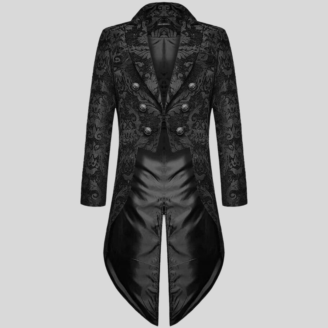 Aliams | Viktorianisch Inspirierter Frack mit Geprägtem Brokatmuster