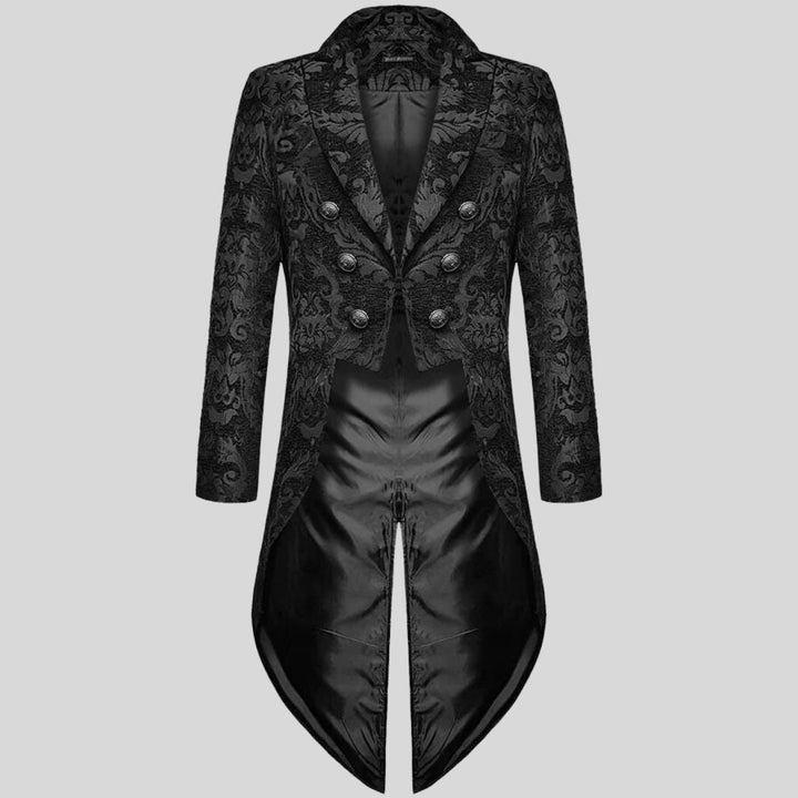 Aliams | Viktorianisch Inspirierter Frack mit Geprägtem Brokatmuster