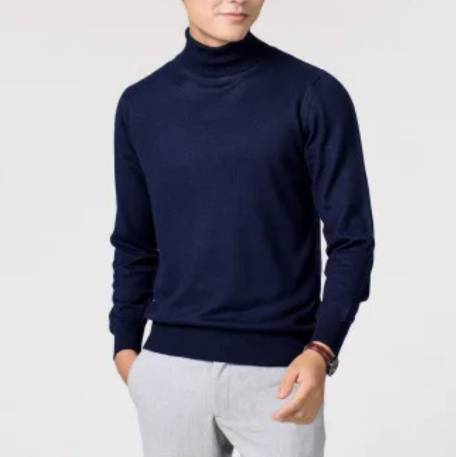 Eleganter Rollkragenpullover Herren | Klassischer Strickpullover