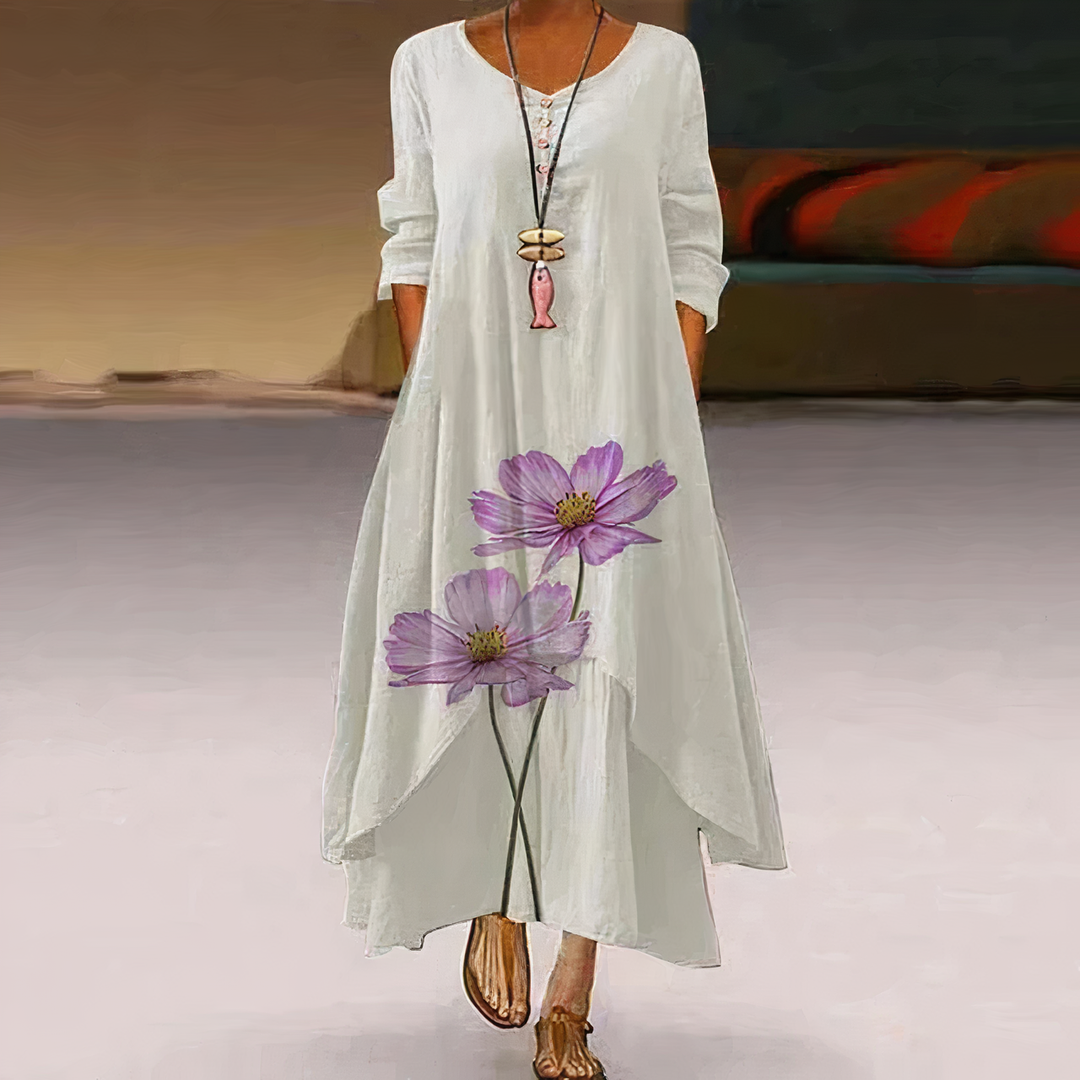 Aliams | Elegantes Mode Baumwollkleid