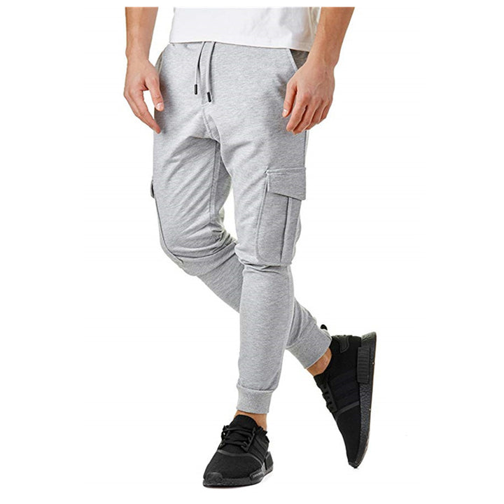 Herren Cargo-Jogginghose mit enge Passform und praktischen Taschen Aliams