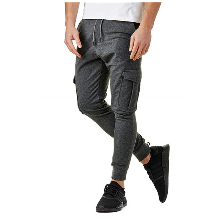 Herren Cargo-Jogginghose mit enge Passform und praktischen Taschen Aliams