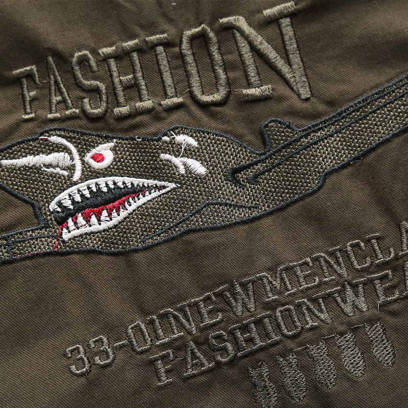 Herren bomberjacke mit einzigartigen Patches Aliams