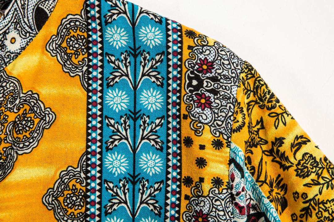 Herren Kurzarmhemd im stilvollen Ethno-Design Aliams