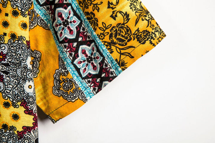 Herren Kurzarmhemd im stilvollen Ethno-Design Aliams