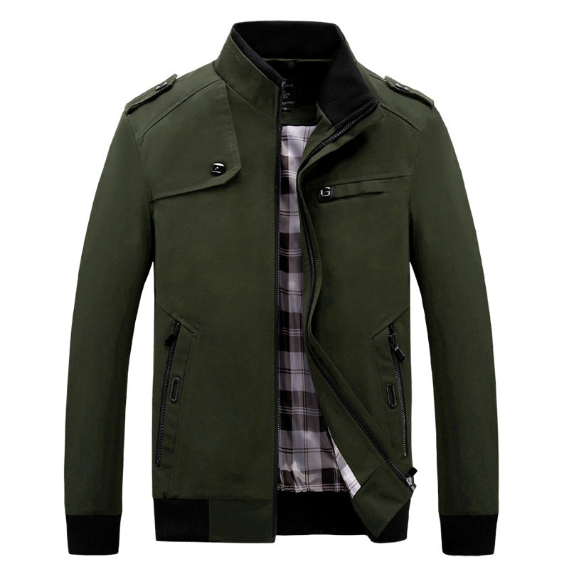 Herren stylische Freizeitjacke im modernen Biker-Stil Aliams