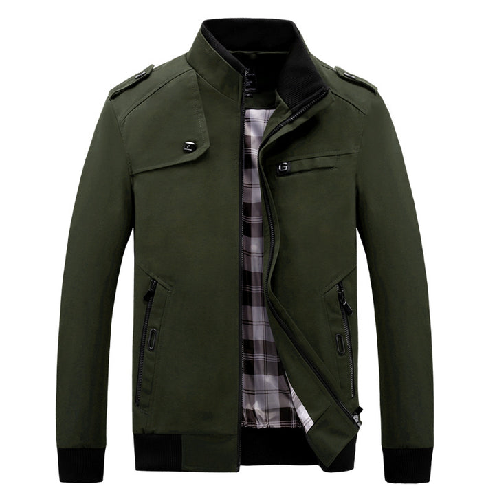 Herren stylische Freizeitjacke im modernen Biker-Stil Aliams