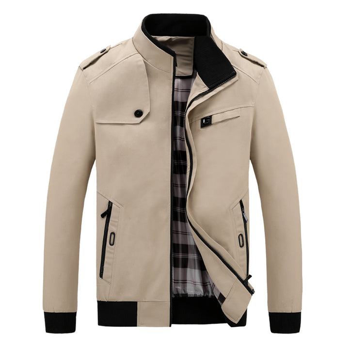 Herren stylische Freizeitjacke im modernen Biker-Stil Aliams