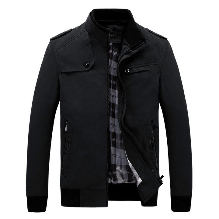 Herren stylische Freizeitjacke im modernen Biker-Stil Aliams