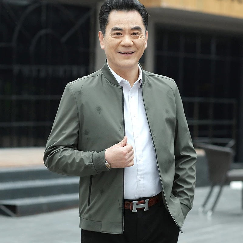 Herren stilvolle Freizeitjacke mit feinem Streifenmuster Aliams