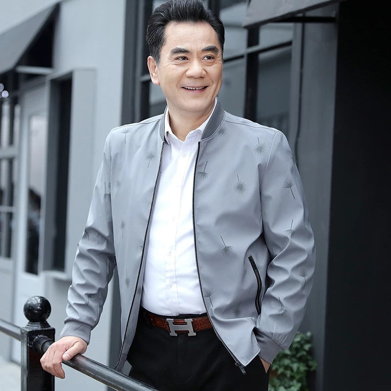 Herren stilvolle Freizeitjacke mit feinem Streifenmuster Aliams