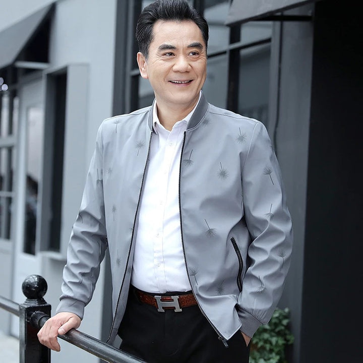 Herren stilvolle Freizeitjacke mit feinem Streifenmuster Aliams