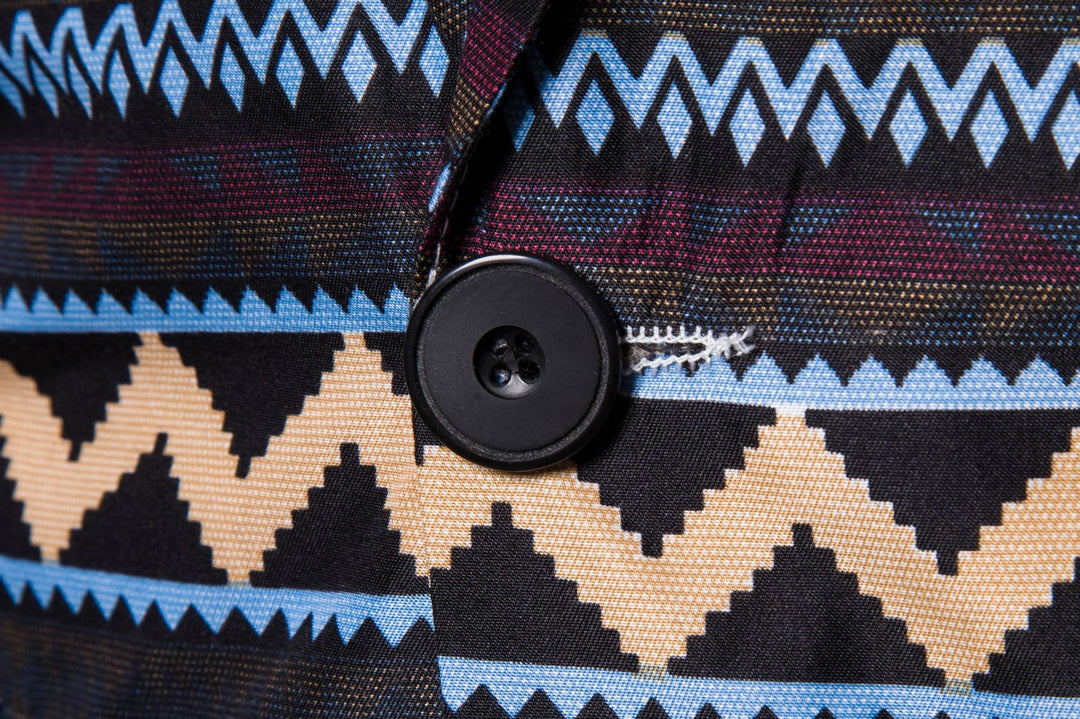 Herren Blazer mit modernem Ethno-Muster und komfortabler Passform Aliams