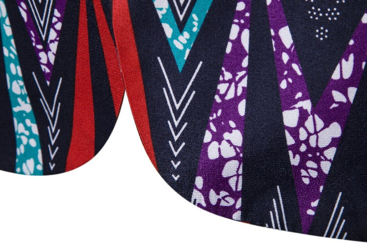 Herren Blazer mit kreativem geometrischen Muster und modernem Schnitt Aliams